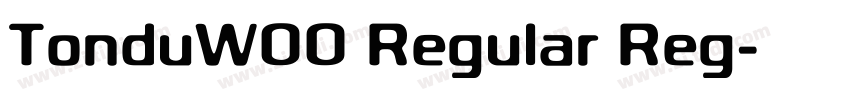 TonduW00 Regular Reg字体转换